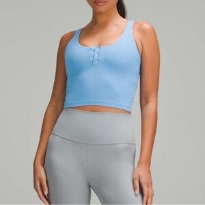Lululemon Athletica Light Blue Ribbed Top